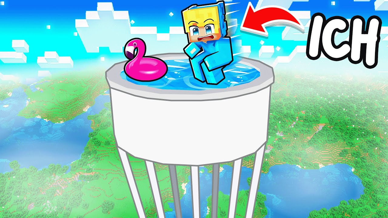 Ich baute den HÖCHSTEN POOL der WELT in Minecraft!