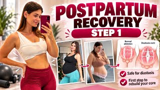 Postpartum Recovery — STEP 1 ✅ Rebuild Your Core After Pregnancy | Diastasis Recti Workout