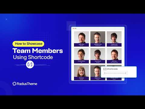 How to Showcase Team Members Using Shortcode in WordPress | Team Members Plugin Tutorial