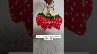 Can't pick just one 🍓✨ #crochetstrawberry#Shorts##strawberry