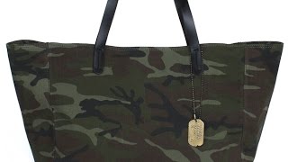 カモフラージュ柄トートバッグ