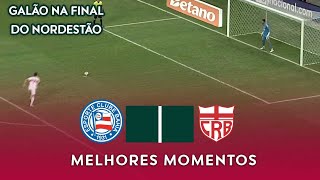 PÊNALTIS | Bahia x CRB | Melhores Momentos | Copa Nordeste 2024