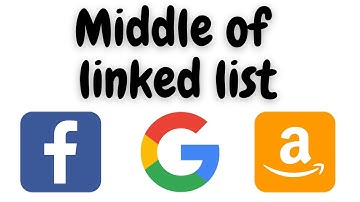 middle of linked list python | middle of the linked list leetcode | leetcode | Facebook interview