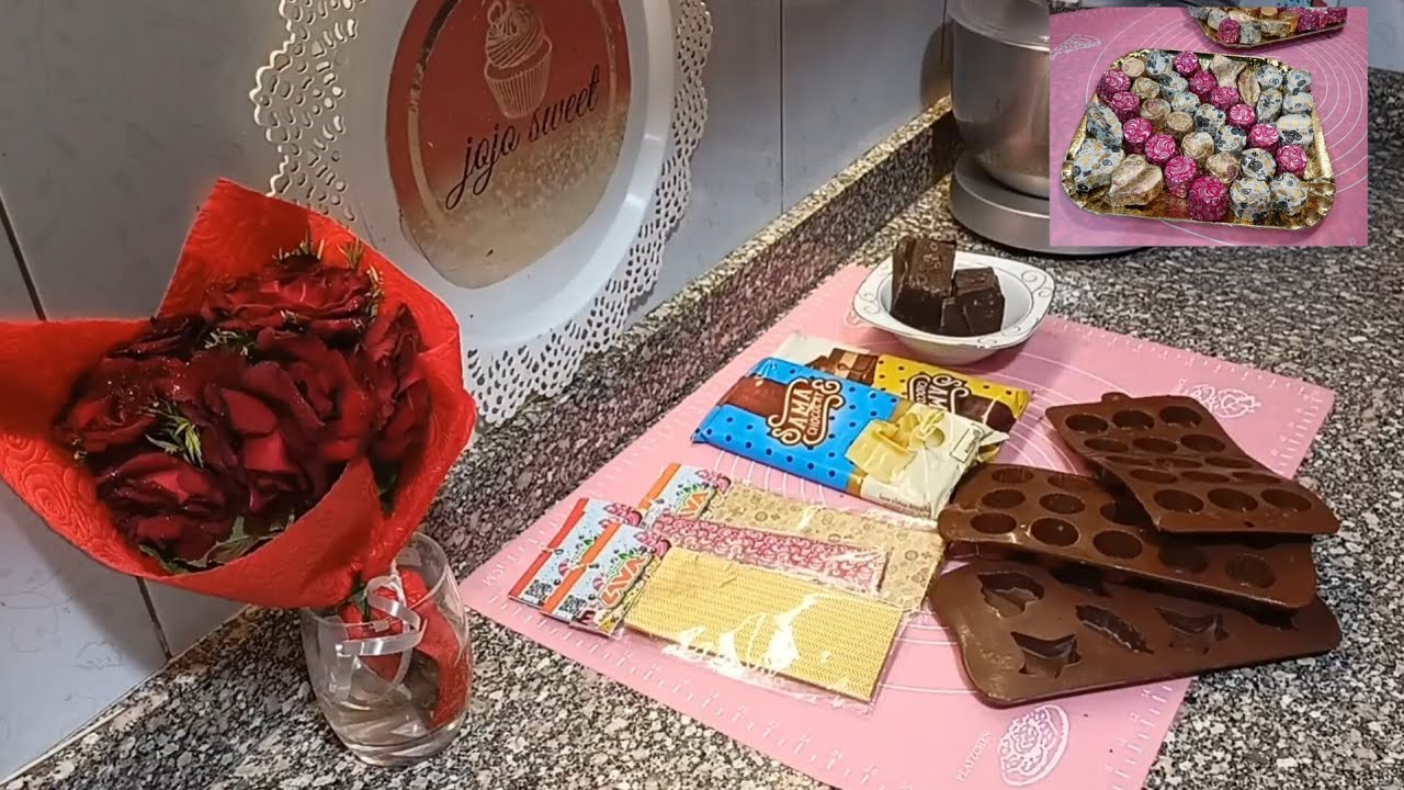 شكولاته العيد🍫 عملتها في البيت احلي وانضف وارخص من المحلات 💪 بحشوه مميزه 😋وطلعت منها أوردرات كمان 👌