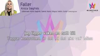 Krista Siegfrids - "Faller" chords