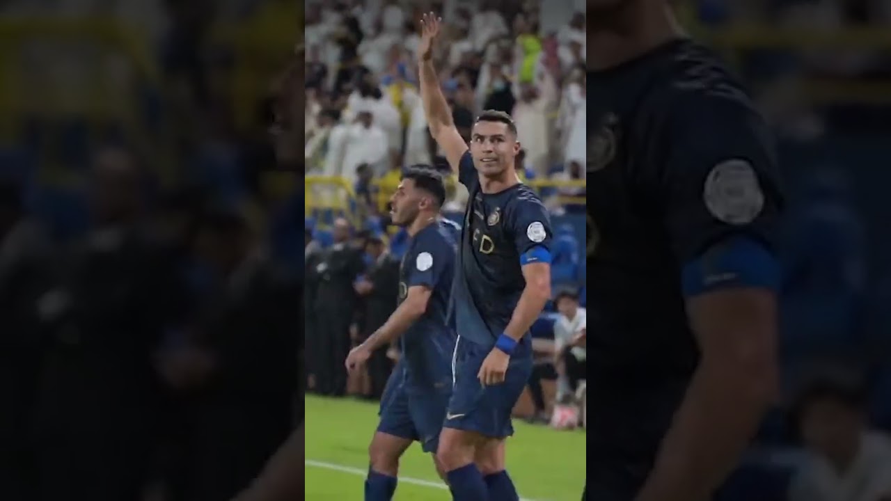 Ronaldo celebrates scoring by performing the Ardah,one of KSA’s most recognizable traditional dances