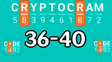 CRYPTOGRAM level 36 37 38 39 40