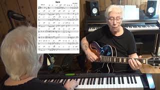 Video thumbnail of "Again ( TvdH ) - Jazz guitar & piano cover ( Lionel Newman )"