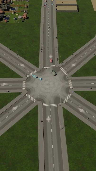 16 Road Junction In Cities Skylines 2 🛣️ #Shorts