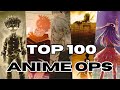 Mi top 100 openings de anime actualizado 2024