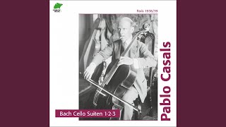 Cello Suite No. 3, in C Major, BWV 1009: I. Praeludium