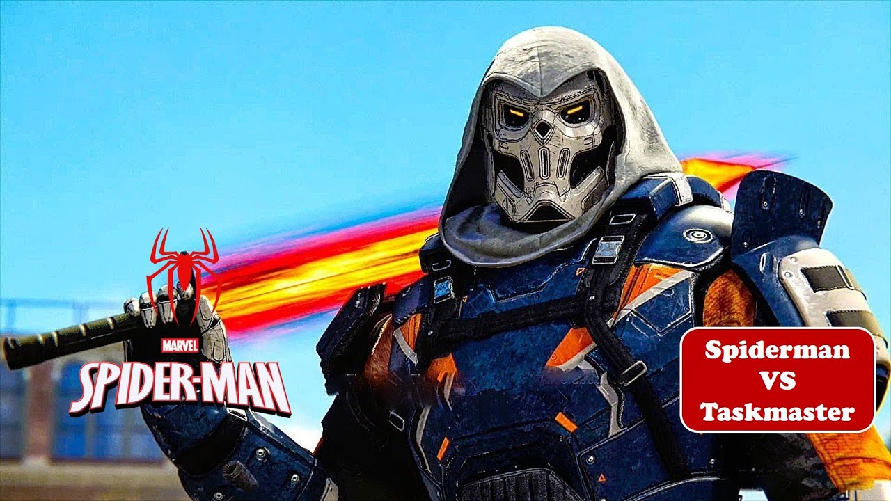 Marvel's Spider Man Game 2018 Spiderman and Task Master Boss Fight ...