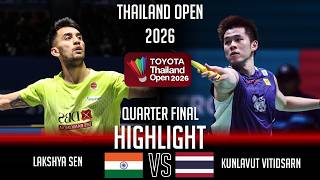 AMAZING‼️Lakshya S (IND) vs Kunlavut VITIDSARN (THA) | Thailand Open 2026 Badminton