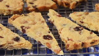 Cranberry White Chocolate Shortbread Recipe Demonstration - Joyofbaking.com