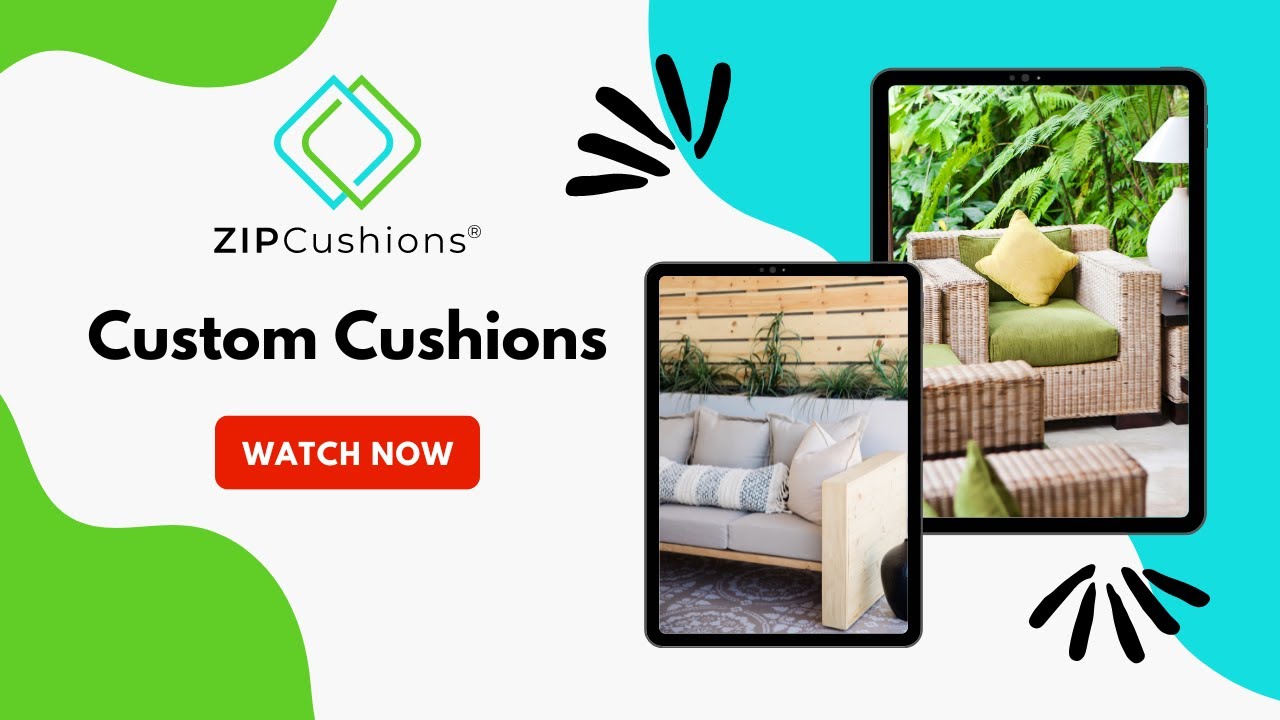 Custom Couch Seat Cushion - ZIPCushions