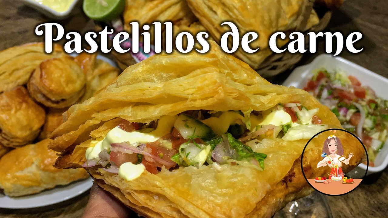 PASTELILLOS  DE CARNE Y MASA DE HOJALDRE #pastelitos #hojaldre