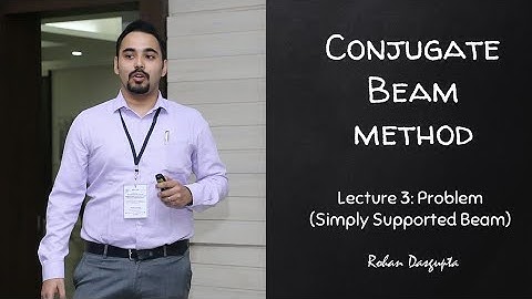 | Conjugate Beam Method | Lecture 3 - Problem on Simply Supported Beam | Rohan Dasgupta |