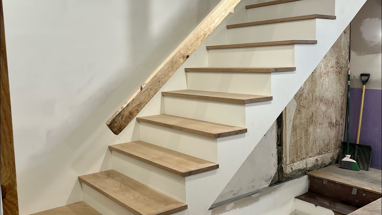 White oak staircase