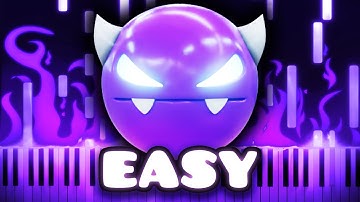 At The Speed Of Light - Geometry Dash | EASY Piano Tutorial