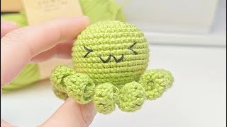 Cute One-Piece Crochet Octopus Tutorial 🐙✨