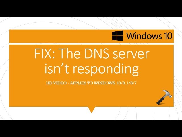 The Dns Server Isn T Responding In Windows 10 Working Fix Youtube The Dns Server Isn T Responding In Windows 10 Working Fix Youtube