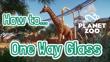 PLANET ZOO - How to... One Way Glass