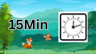 15 Minute Timer Forest Fox Butterfly