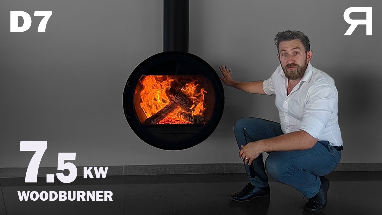 Wall Mounted Wood Stove Rocal D7 Circular Wood Stove YouTube