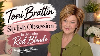 Basic cap bob/Toni Brattin Stylish Obsession in the color Red Blonde @WigStudio1
