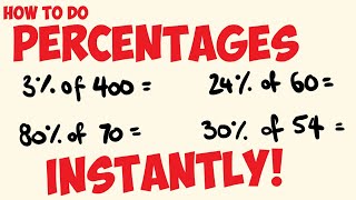 how to work out percentages instantly