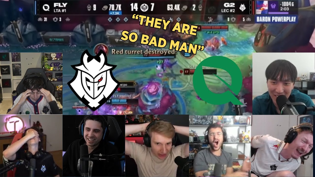 Реакция стримеров LoL на G2 против FLY — битву EU против NA на MSI 2025