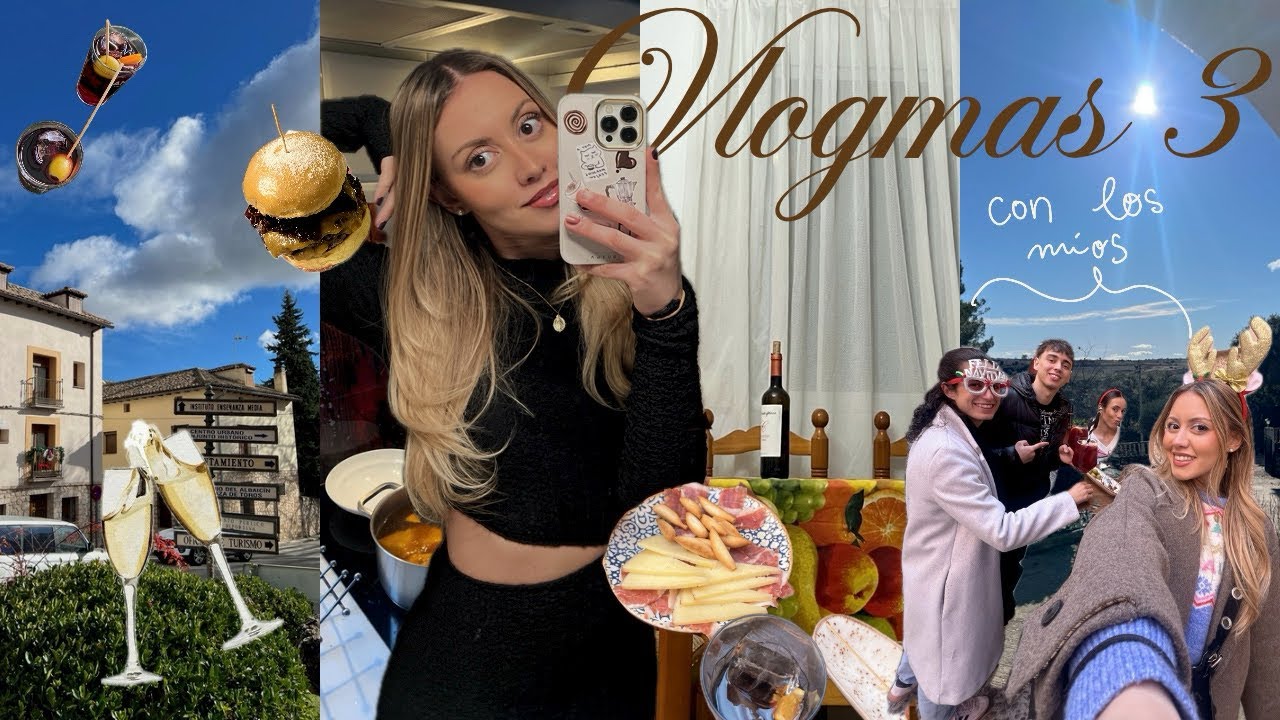 VLOGMAS 3 | Navidad en familia, mis regalos, fiesta por Madrid y planes non stop 
