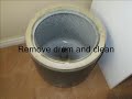 clean whirlpool topload clothes washer