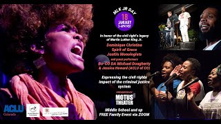 MLK Jr. Day, 2021: Performance Expressing the Civil Rights Impact of the Criminal Justice System