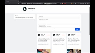 Backend Blog App Project | CRUD Operations, Middleware Auth, EJS &amp; MongoDB Atlas|royloard