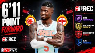 MY 6'11 PLAYMAKING BUILD WITH 99 PASS ACCURACY IS A WALKING BUCKET IN NBA 2k26!!!!