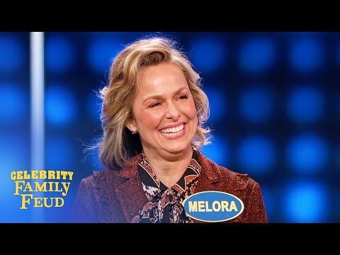 Melora Hardin thinks of her answer... a little too late! | Celebrity Family Feud