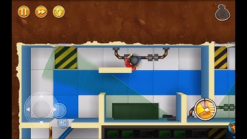 "Robbery Bob" perfect walkthrough level 39 "Mission: Implausible". Ep. "Secret Labs".