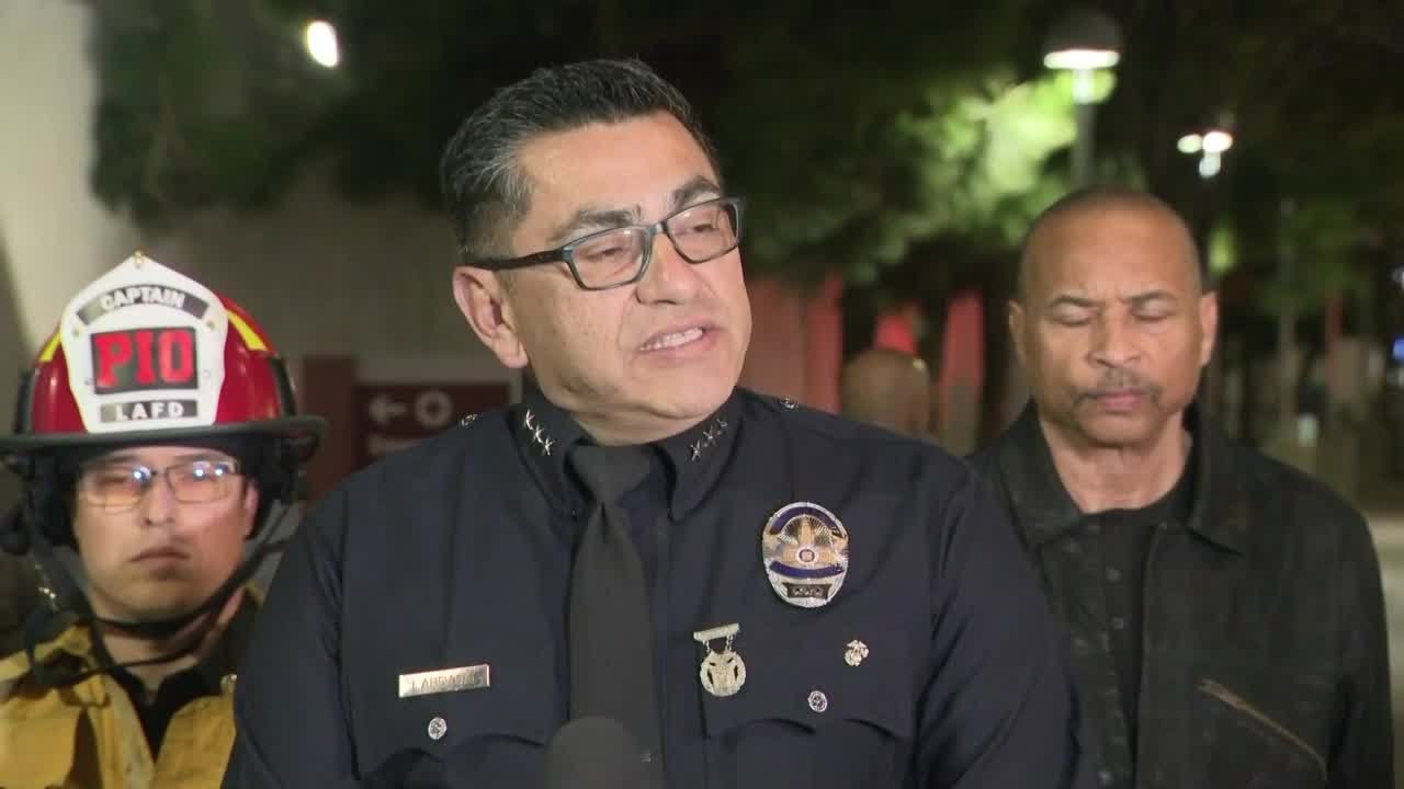 Officials update the public on 3 officers shot in east Los Angeles ...