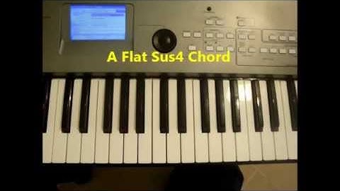 How To Play A Flat Sus4 (Ab Sus 4) Chord On Piano and Keyboard
