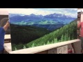 Panoramic 48x96 Mountain Range Print on HD Aluminum