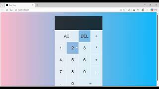 Calculator Application using React JS