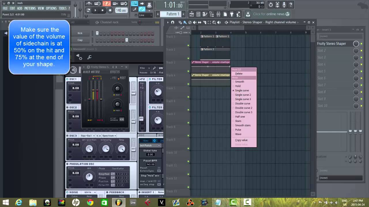 FL Studio 12 Sidechain Tutorial (Using Stereo Shaper) - YouTube