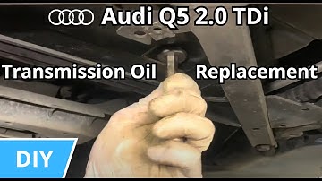 Audi Q5 2.0 TDi Automatic transmission oil change DIY