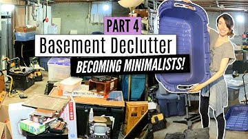 *NEW* Extreme Declutter & Organize 2021 | Messy to Minimalism Series | The Basement [PART 4]