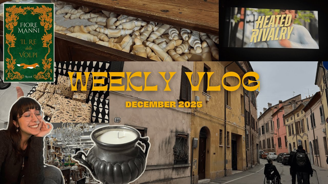 ultima settimana a roma pre-feste (e aggiornamento film e libri) | weekly vlog 30