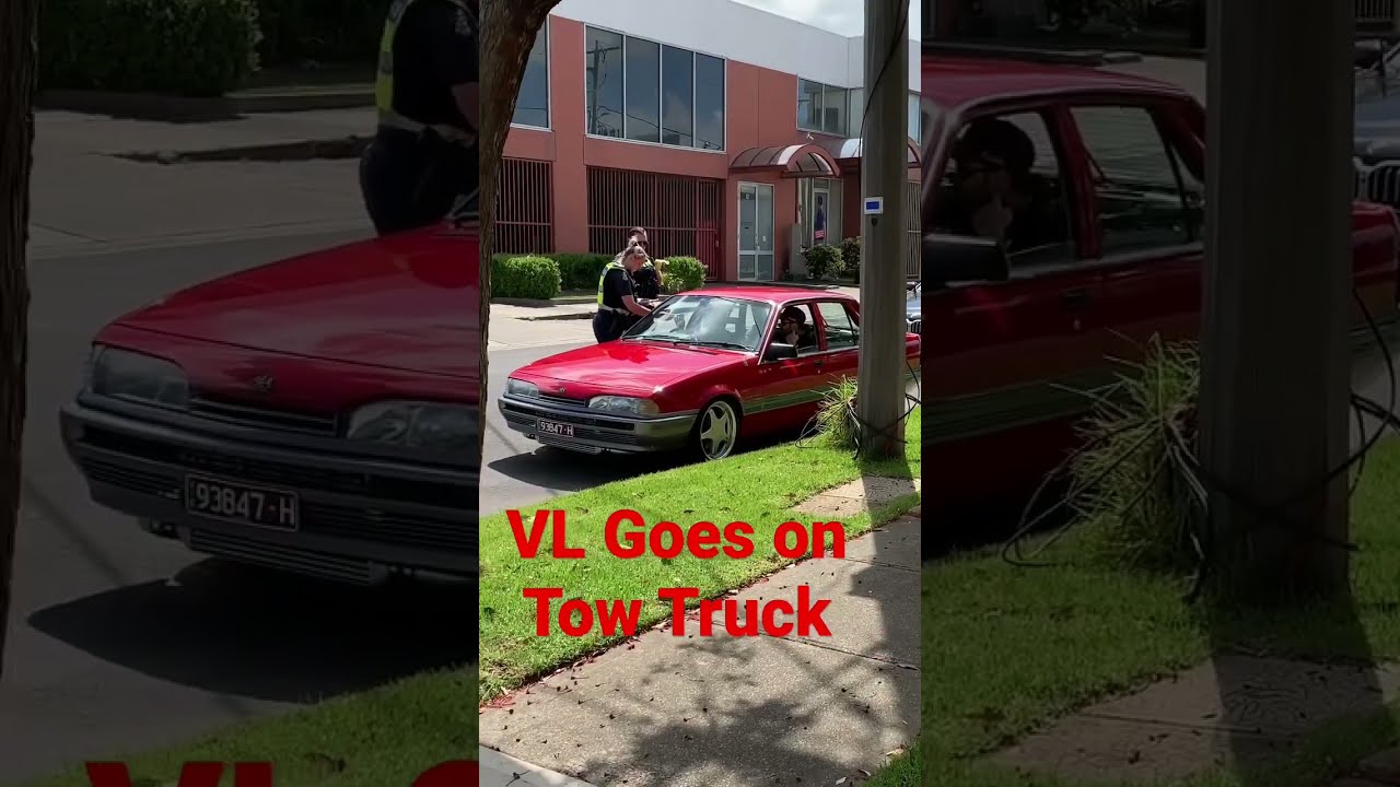 VL Turbo Meets VicPol Leaves On Tow Truck