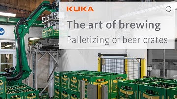 The art of brewing meets robotics: Palletizing of beer crates