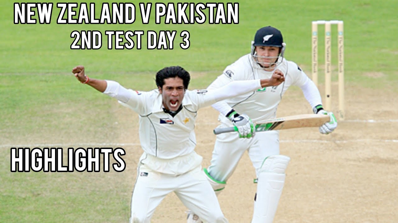 New Zealand V Pakistan | 2nd Test Day 3 2009 | Full Highlights - YouTube
