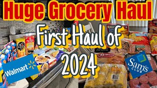 HUGE Grocery Haul From WALMART & SAM'S CLUB | Nicole Burgess Style | How Much Did We Spend?